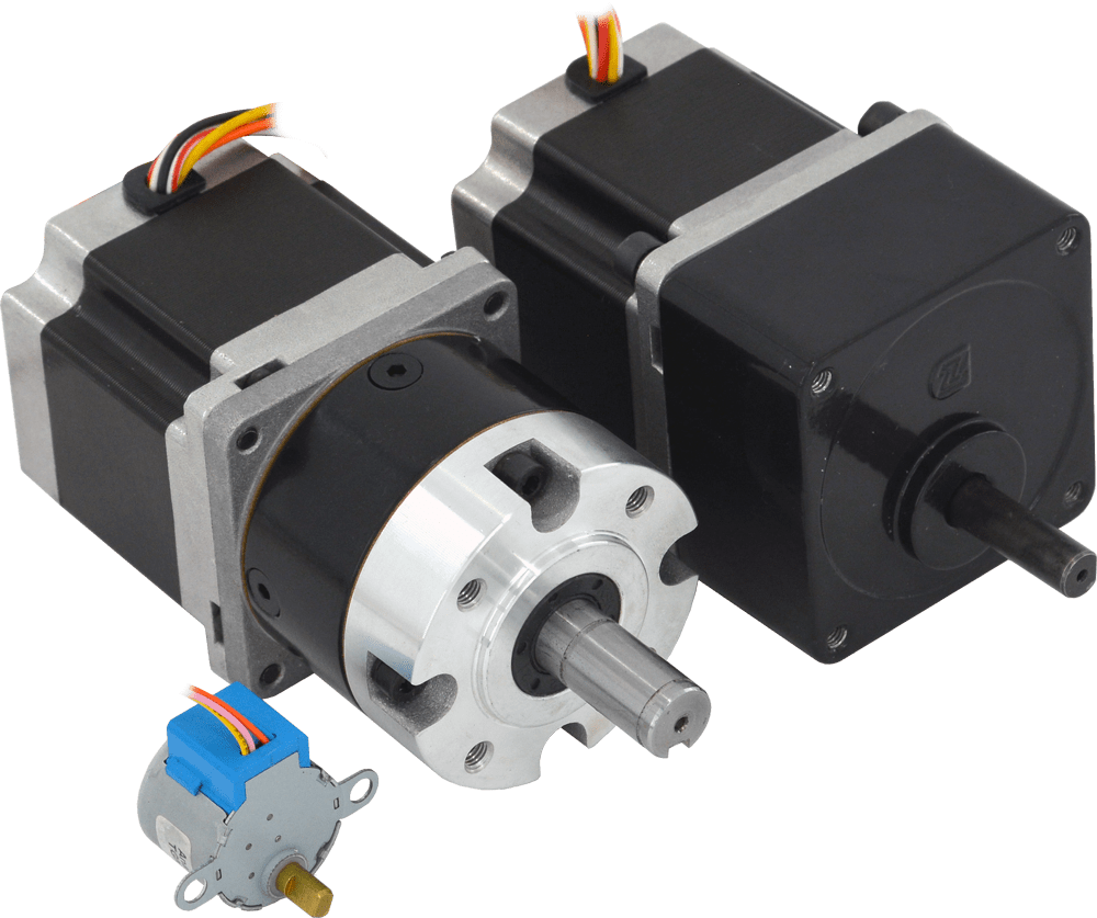 Stepper Motors with Integrated Gearboxes